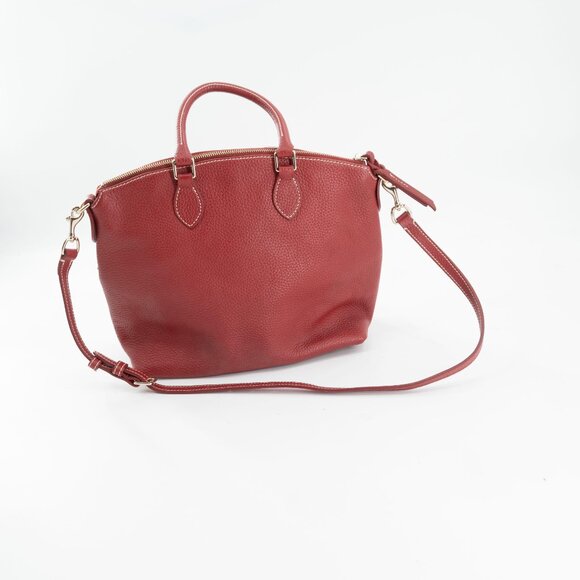 Dooney & Bourke Dillen Double Pocket cross body handbag Satchel Red - Picture 6 of 14